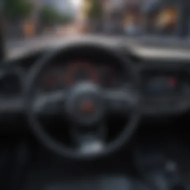 Modern Dashboard with Push to Start Ignition A modern dashboard showcasing the push to start ignition feature