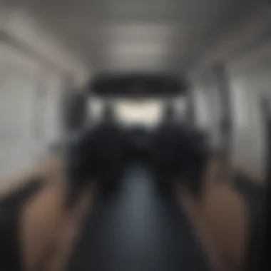 Interior layout of the Ram ProMaster highlighting cargo space.