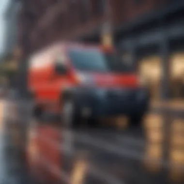 Ram ProMaster in action, demonstrating its performance on the road.