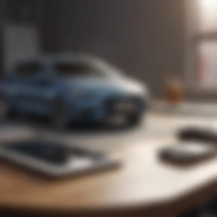 A person reviewing car insurance options on a laptop