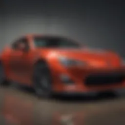 Scion FR-S front view showcasing its sleek design