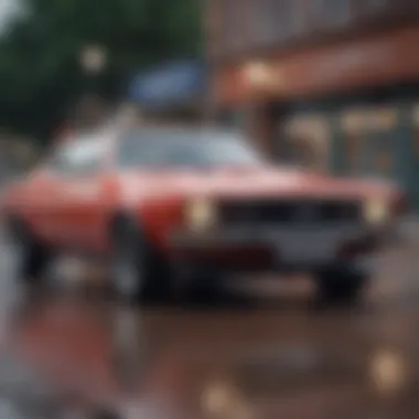 Illustration of a car with discount tags