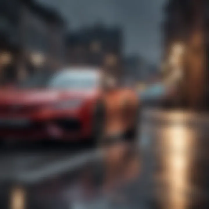 A graphic showing factors affecting car insurance rates