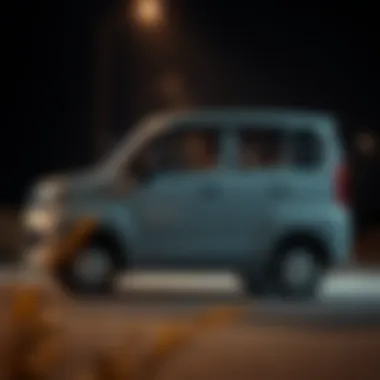 Side profile of Suzuki Wagon R demonstrating spaciousness