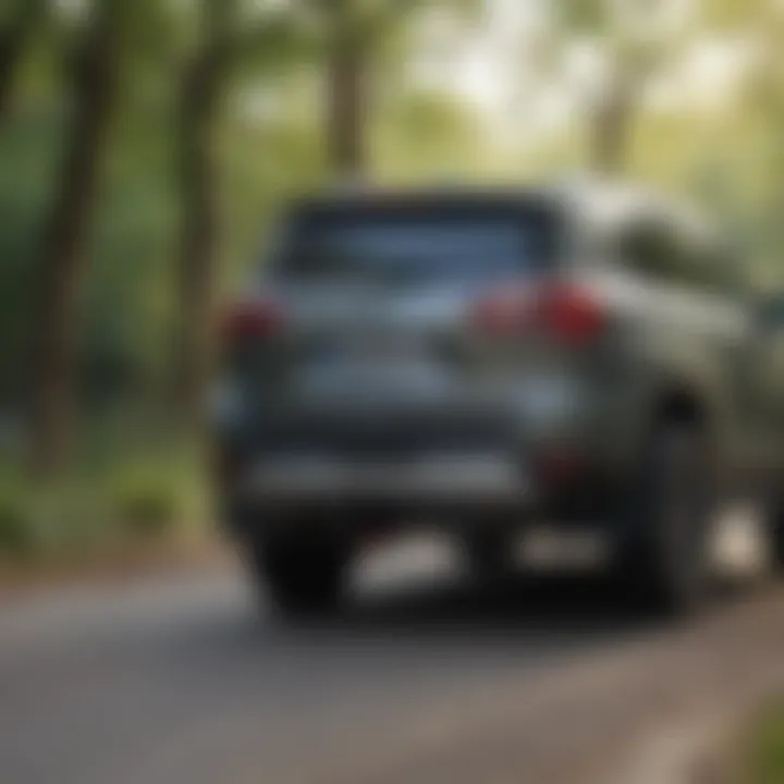 A demonstration of the installation of a swing cargo carrier on an SUV, highlighting ease of use.