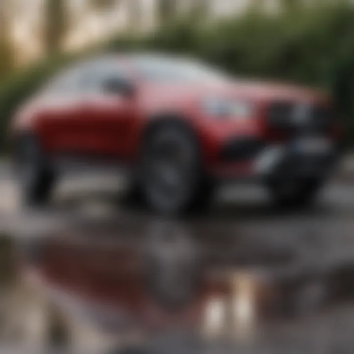Infographic on technology features of Mercedes GLE Coupe and GLC Coupe