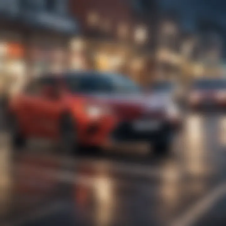 A diverse group of drivers enjoying their Toyota Corollas on the road