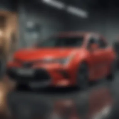 Modern Interior Features of the Corolla Interior view of the Toyota Corolla highlighting modern features
