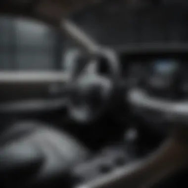 Interior of a Mitsubishi sedan emphasizing comfort and technology