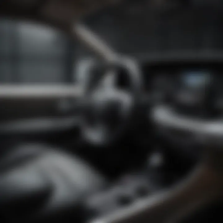 Interior of a Mitsubishi sedan emphasizing comfort and technology