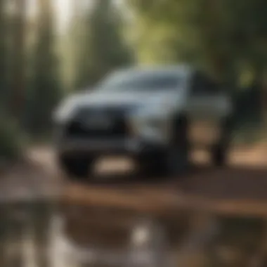 Modern Mitsubishi SUV Modern Mitsubishi SUV highlighting advanced features