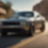 Dynamic view of the fastest Dodge car in motion