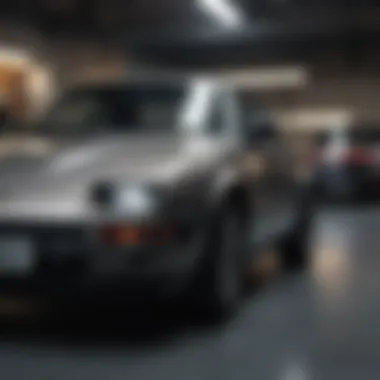 A close-up view of a vehicle history report highlighting key details.