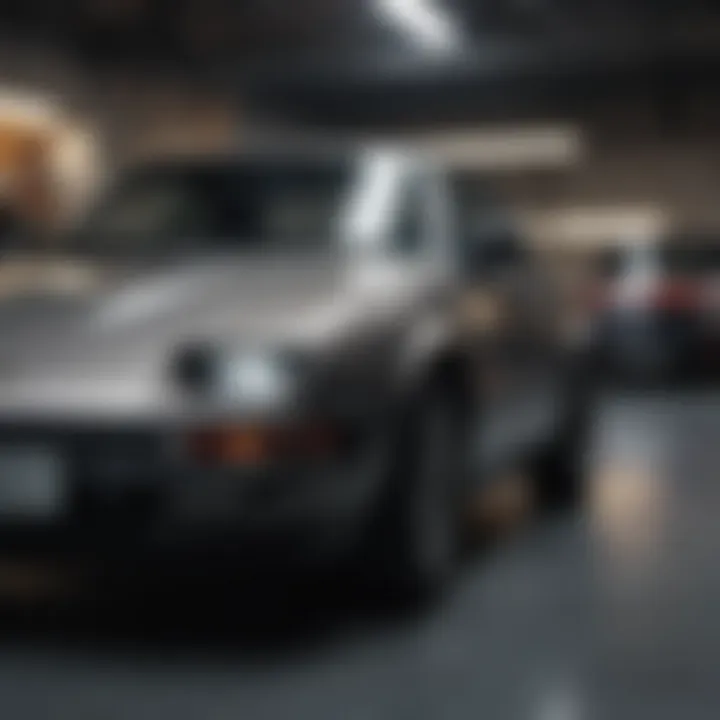A close-up view of a vehicle history report highlighting key details.