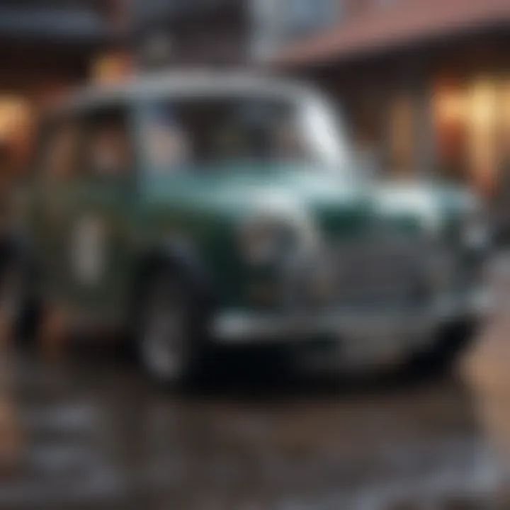 Mini Cooper participating in a cultural event