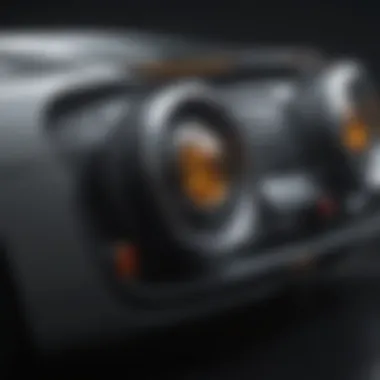 A close-up of hybrid car technology highlighting advanced engine components.