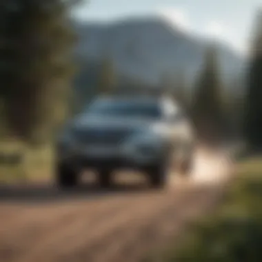 Adventure with Thule Cross Bars Ford Explorer with Thule cross bars during an adventure