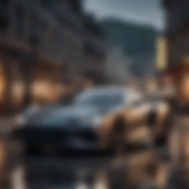 Luxury Car with Superior Safety Features Luxury car emphasizing top-tier safety features