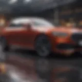 Sleek and modern sedan showcasing advanced technology features
