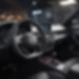 Detailed view of a popular used car interior showcasing modern design and technology.