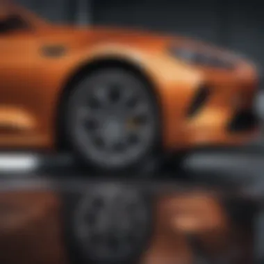 Highlighting Advanced Vehicle Safety Features A close-up of advanced safety features in a vehicle