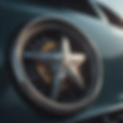 The emblem of a renowned car manufacturer symbolizing excellence