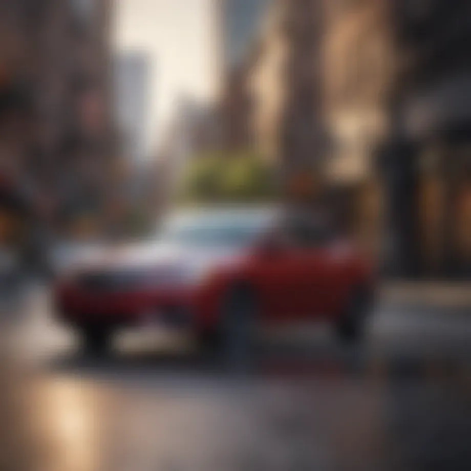 Acura ILX in urban setting showcasing efficiency