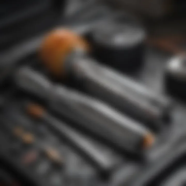 A close-up of car maintenance tools emphasizing warranty importance.