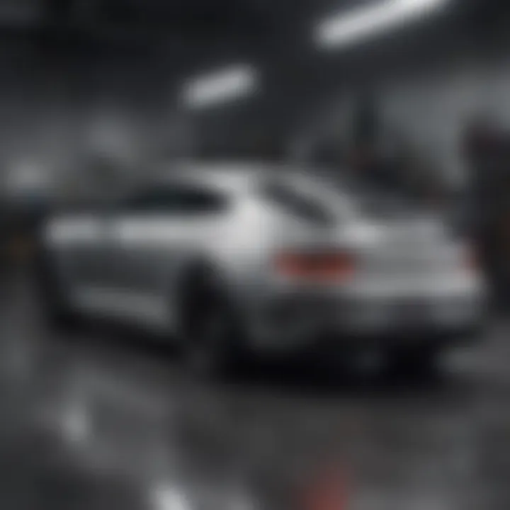 A sleek modern automobile highlighting warranty features.