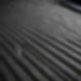 Close-up of truck bed lining texture