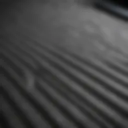 Close-up of truck bed lining texture