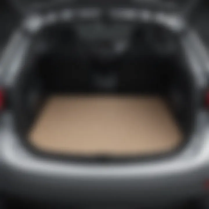 Interior view showcasing the Mazda3 hatchback's cargo area