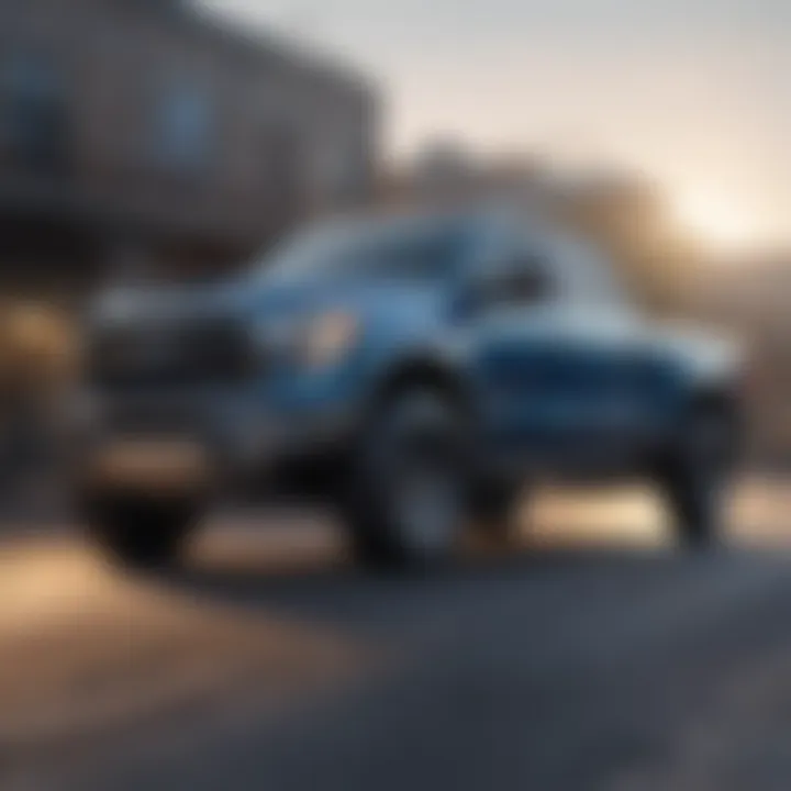 Screenshot of the Edmunds website with truck valuation details
