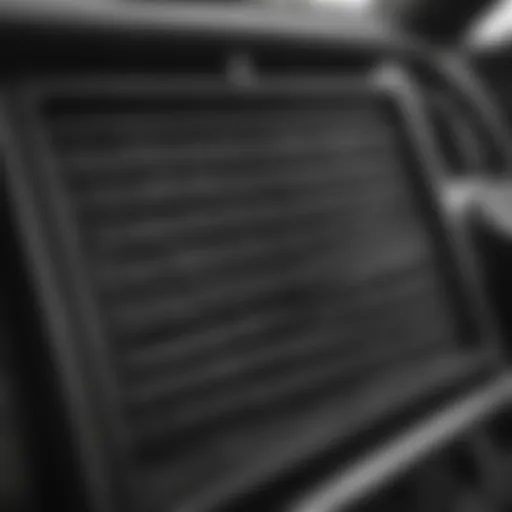 Close-up view of a Nissan Altima cabin air filter highlighting its importance in air quality.