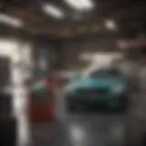 Detailed infographic showcasing average oil change costs by location and service type.
