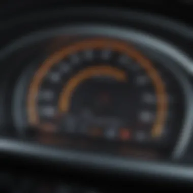 A close-up of a car dashboard displaying warning lights, indicating the need for insurance consideration.