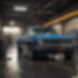 Chevrolet vehicle receiving an oil change