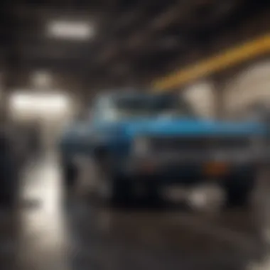 Chevrolet vehicle receiving an oil change