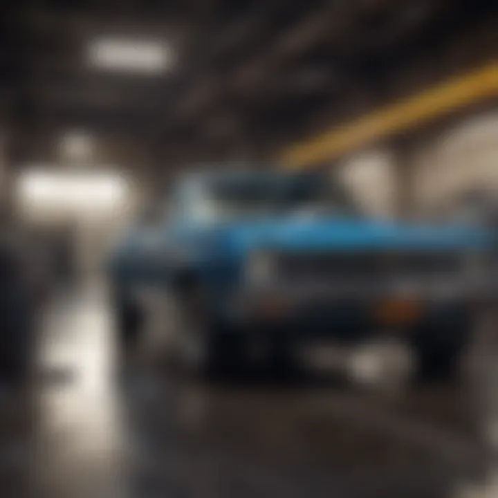 Chevrolet vehicle receiving an oil change