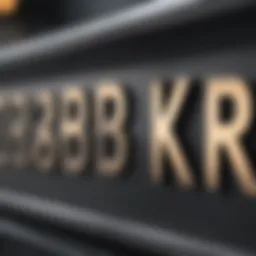 Close-up of a Vehicle Identification Number plate on a car dashboard