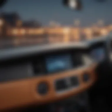 Interior dashboard highlighting the technology features of a used E-Series wagon