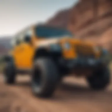 Half Doors in Action on Off-Road Terrain Half doors installed on a Jeep Wrangler Unlimited during an off-road adventure