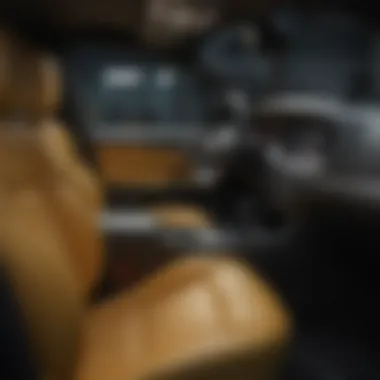 Interior cabin of the Yellow Dodge Charger Scat Pack highlighting its advanced technology